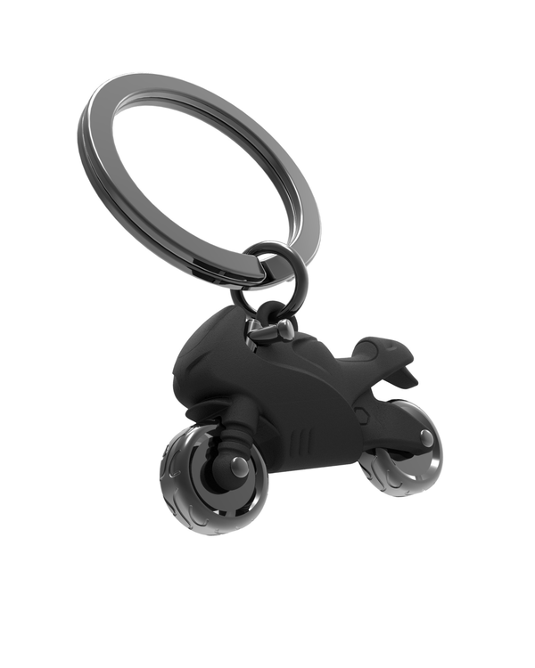 Motorbike Matt Black - Keychain