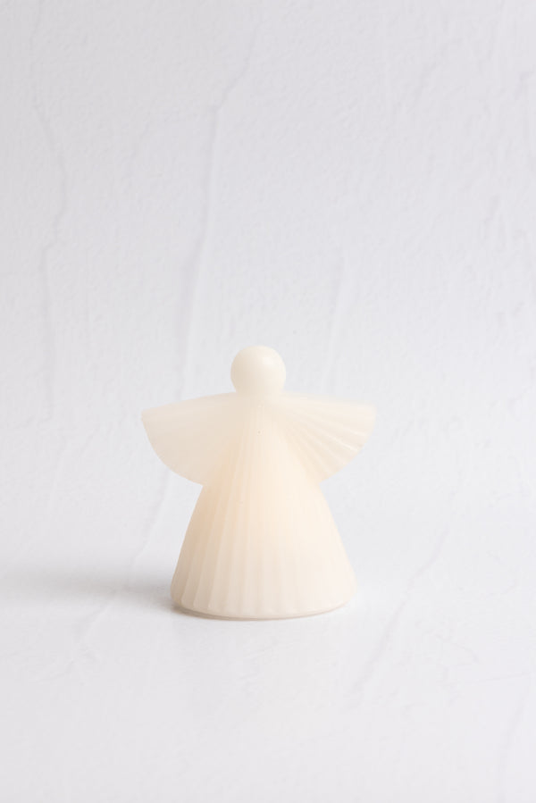 Winged White Angel Candle 13.5cm