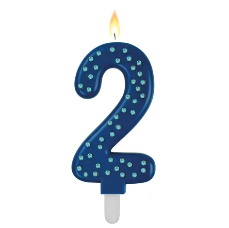 Maxi Cake Candle - Blue - 2