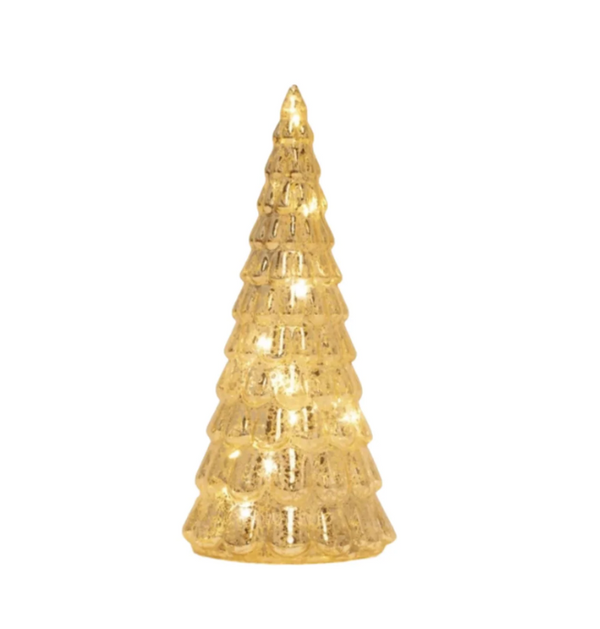 16cm Gold Frost Drop Tree