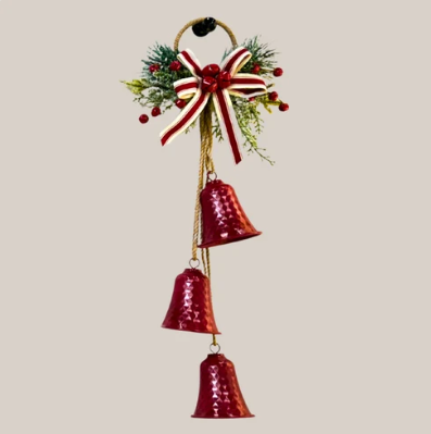 Hanging Bell Trio in Red