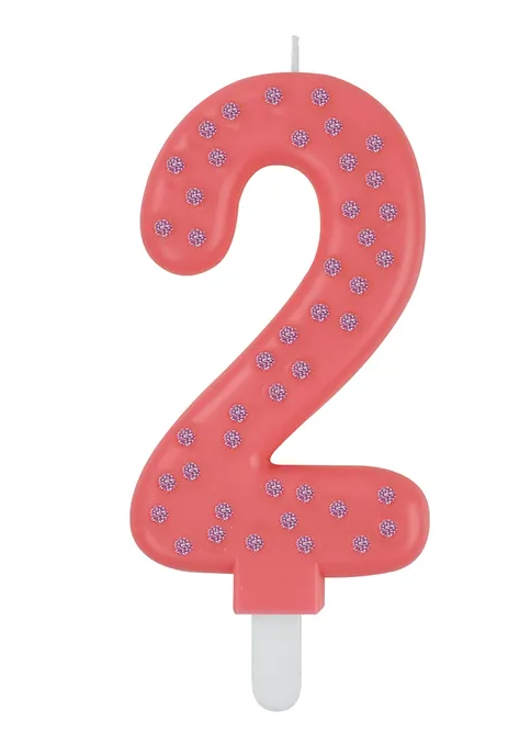 Maxi Cake Candle - Pink - 2
