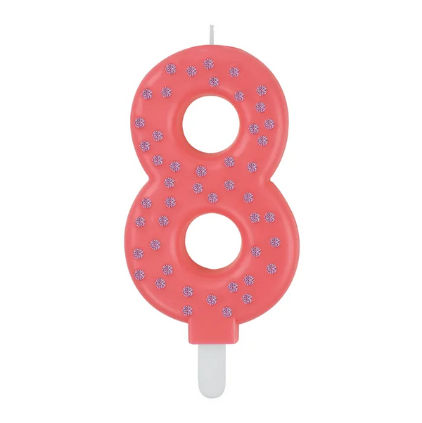 Maxi Cake Candle - Pink - 8