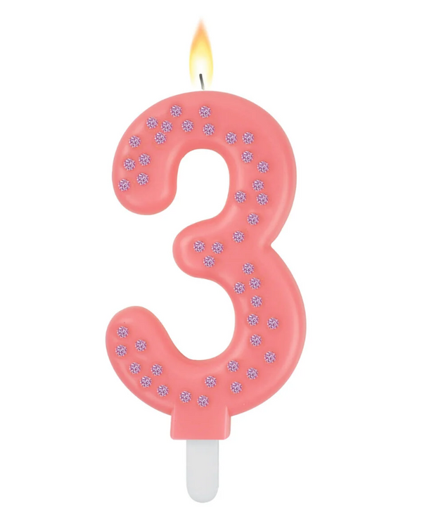 Maxi Cake Candle - Pink - 3