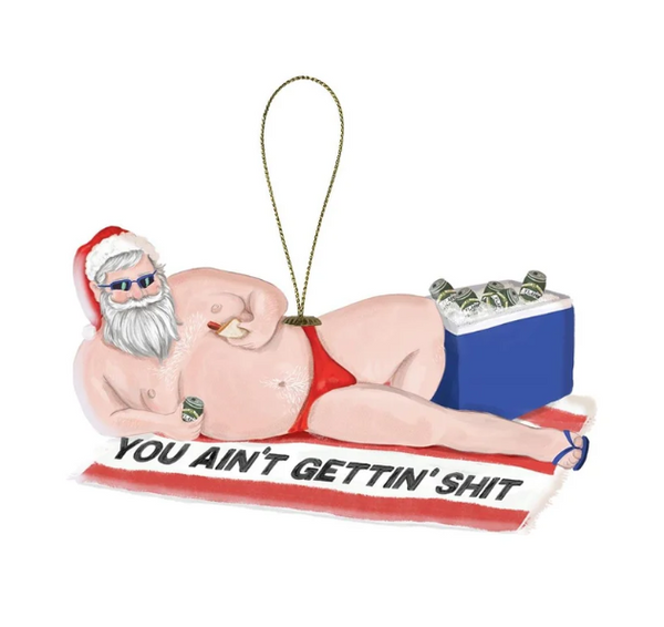 Santa BBQ - Christmas Ornament