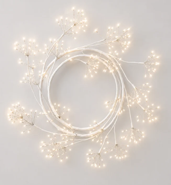 Spiral Wreath in White