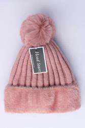 Beanie Hat Woolen Pink