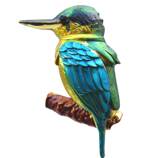 Brooch Kingfisher